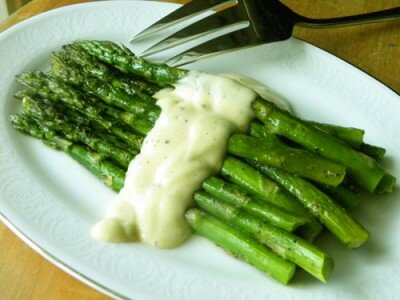 Roasted Asparagus with Dijon Sauce